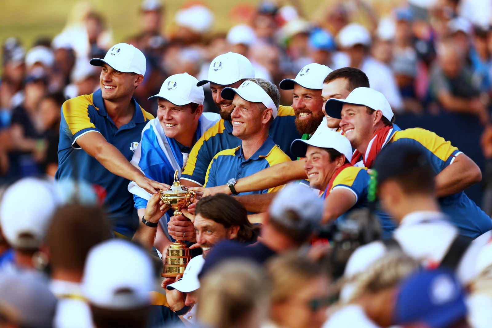 Team Europe with the Ryder Cup, Rome 2023